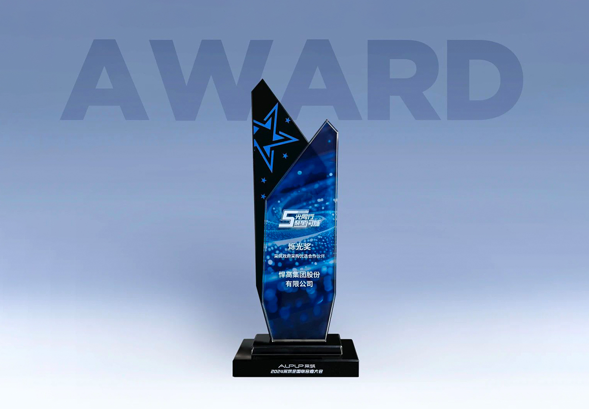 喜讯！天生赢家凯发一触即发荣获“采筑政府采购优选合作伙伴”烁光奖